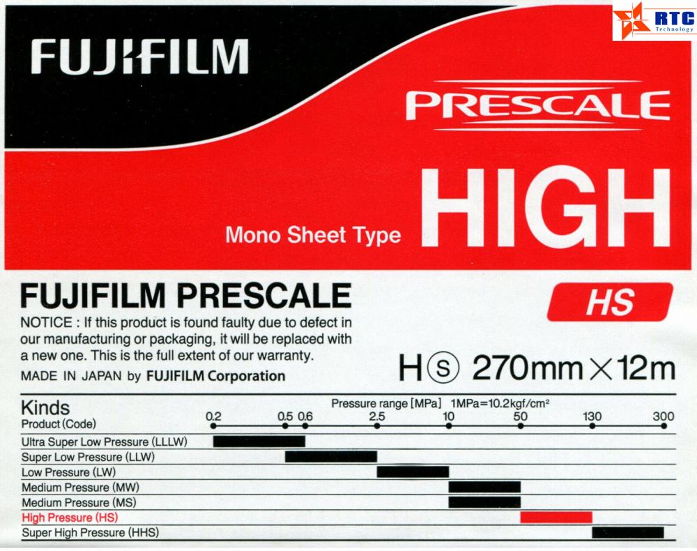 Phim đo lường áp lực Fujifilm Prescale HS