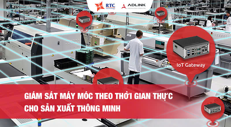 Giám sát máy móc theo thời gian thực với cổng IIoT dòng MXE-210